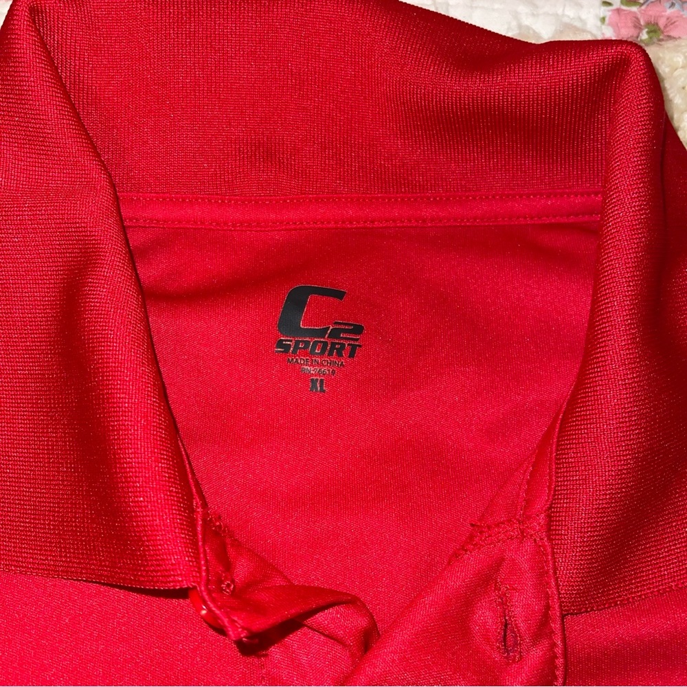 CA Sport Red Shirt Friday Men’s Polo Shirt Size XL Remember Everyone Deployed - Picture 4 of 5